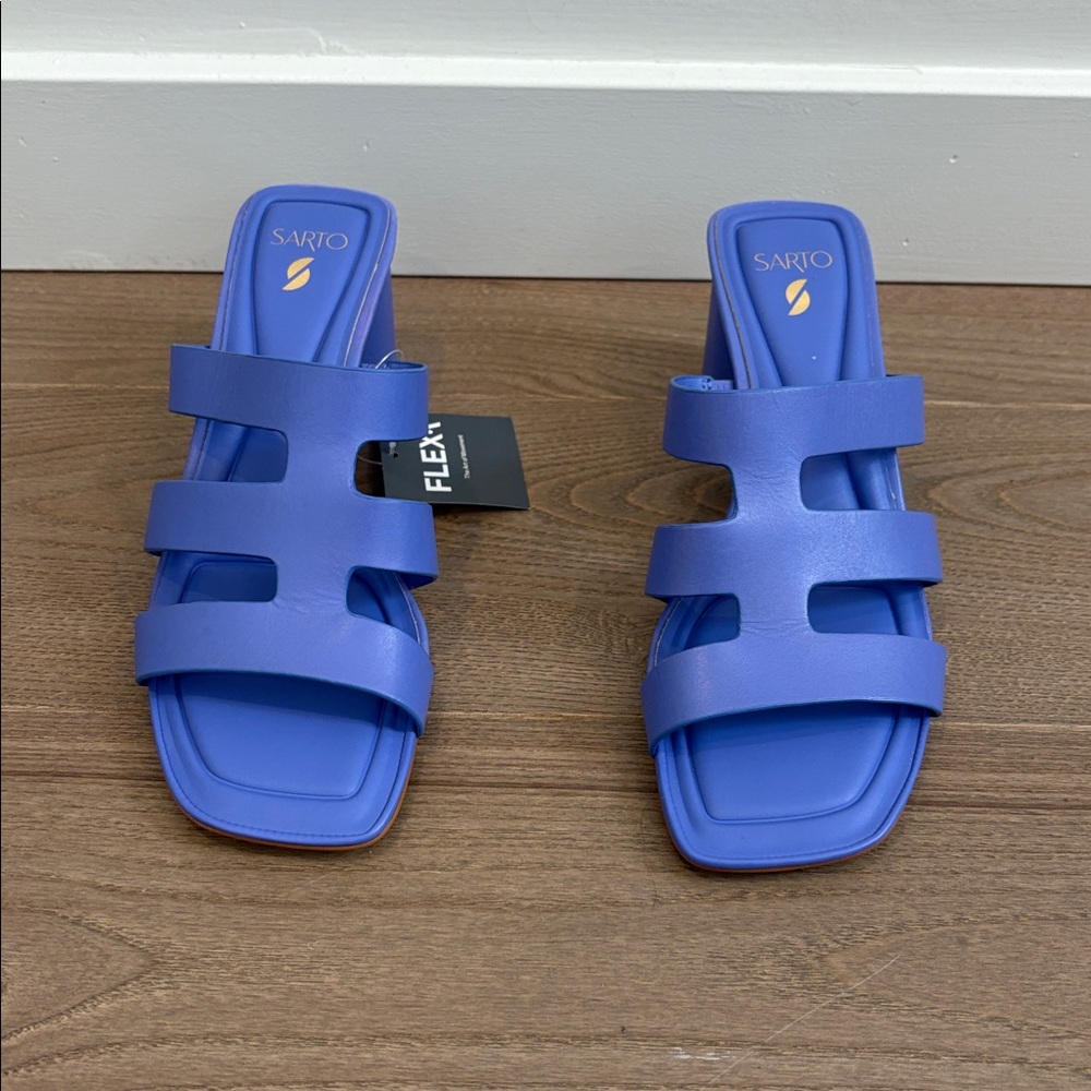 Franco Sarto Flex Carly Sandal NWT 7.5 Beautiful Blue/Purple - Picture 3 of 5